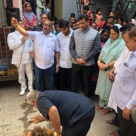 Public toilet Bhoomi pooja